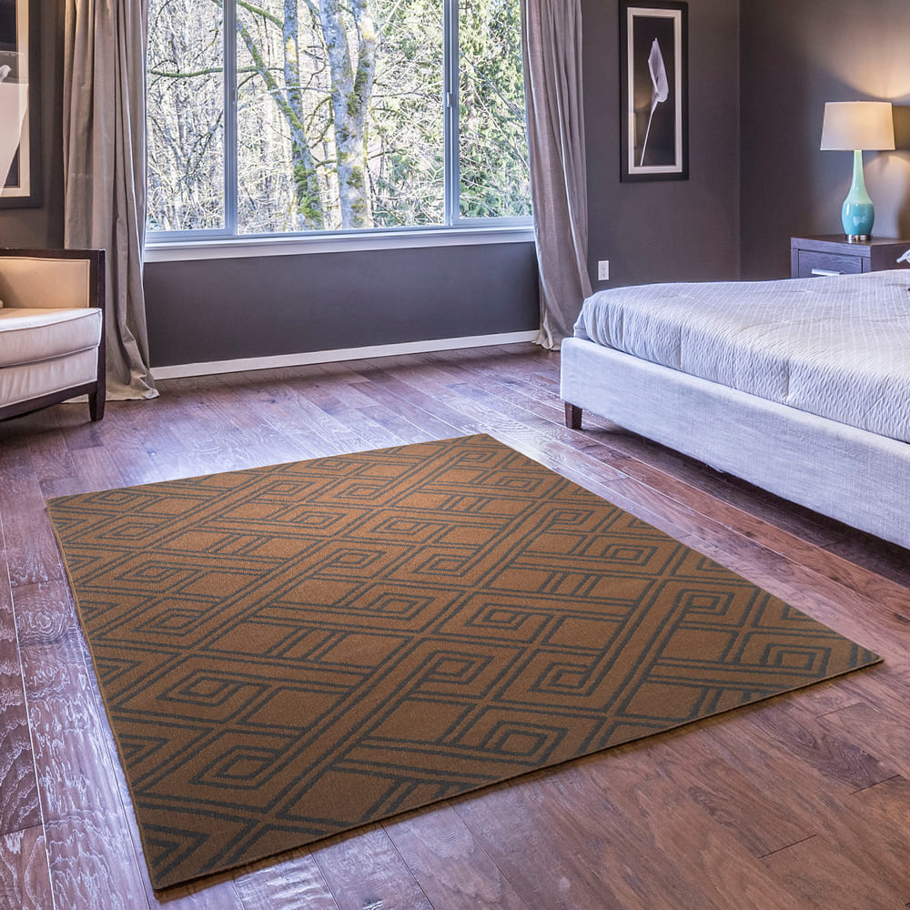 Porticoo Hand Woven Woollen and Jute Dhurrie – Obeetee Carpets India