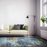 Multi-Y Hand Knotted Woollen And Silk Rug