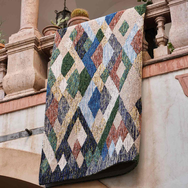 Pitagora Peacork Hand Tufted Woollen Rug By Mariella Ienna