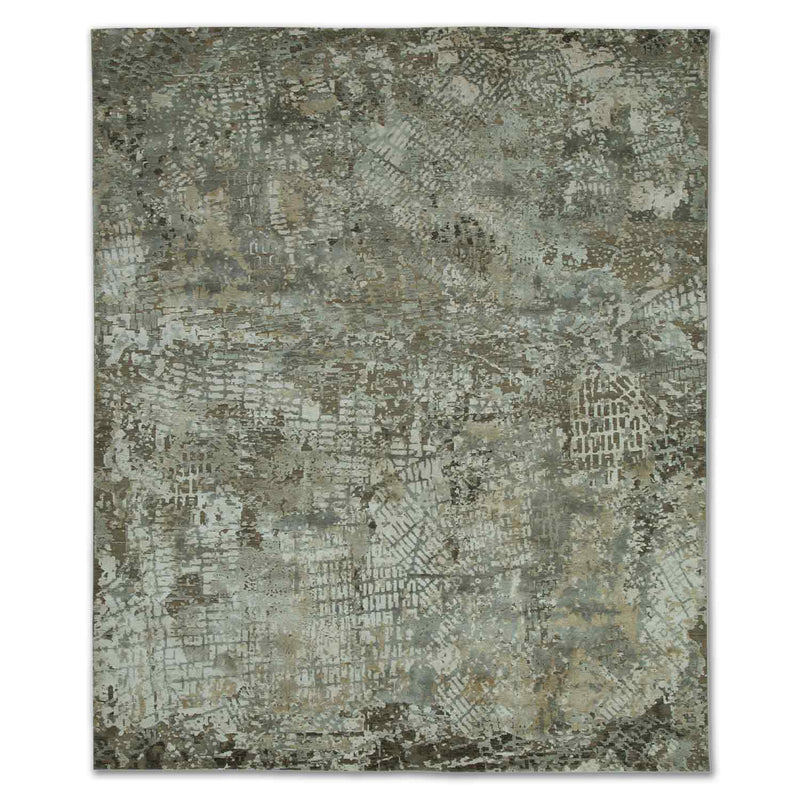 Melass Hand Knotted Woollen And Viscose Rug