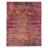 Multi-X Hand Knotted Woollen And Silk Rug