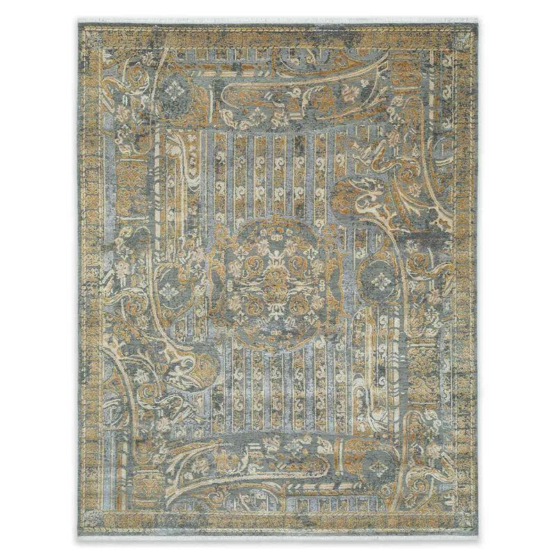 Ruhaniyaat(Soulfulness) Hand Knotted Woollen And Viscose Rug