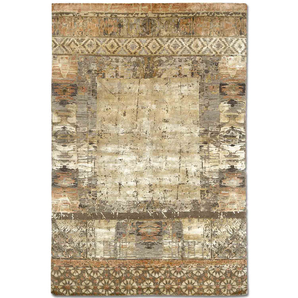 Windswept Hand Knotted Silk Rug