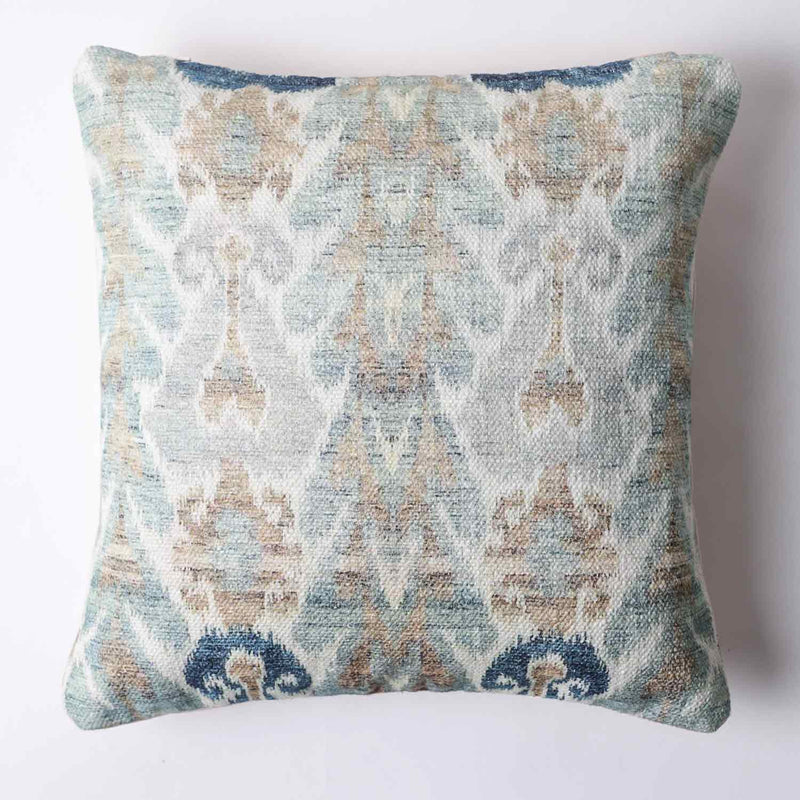 Jharokha Ikat Digital Printed Cotton Cushion Cover