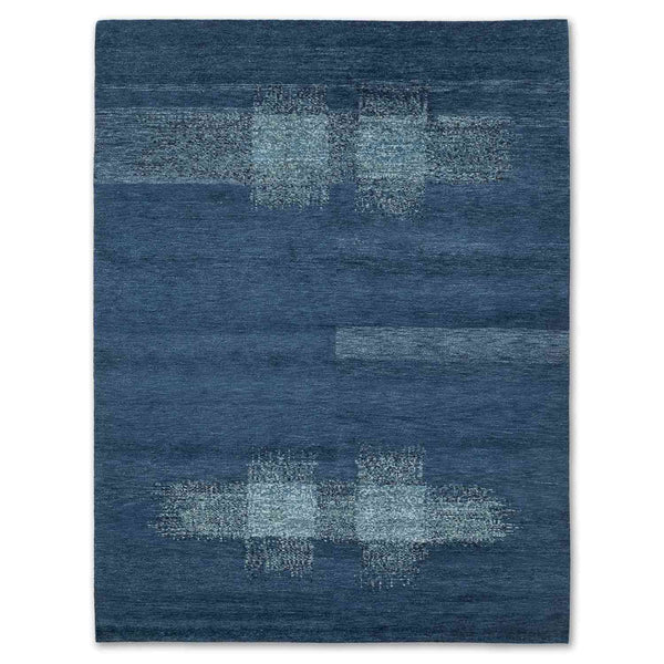 Cross-F Hand Knotted Woollen Rug