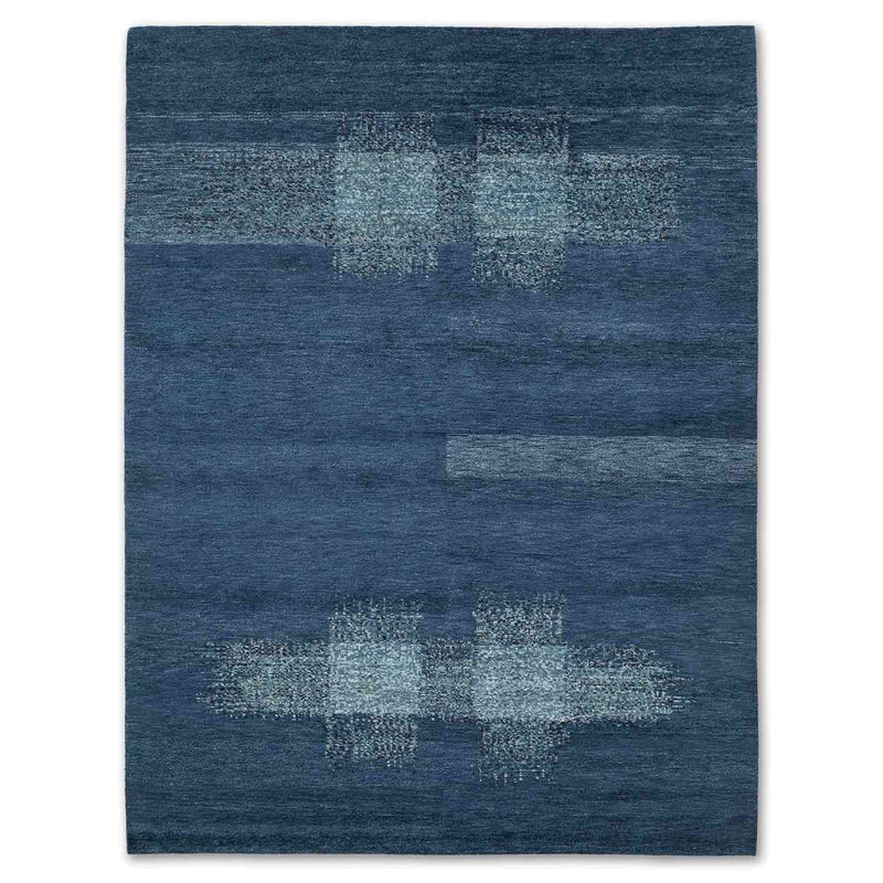 Cross-F Hand Knotted Woollen Rug