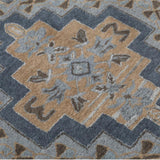 Medallion Hand Tufted Woollen and Viscose Round Rug