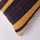 Honeybun Hand Woven Striped Cotton Cushion Cover