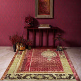 Brocaade Garden Hand Knotted Woollen, Viscose And Silk Rug