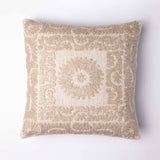 Fritz Chikankari embroidered cotton cushion cover