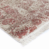 Rose Hand Knotted Woollen and Viscose Runner