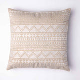 Arya embroidered cotton chambray cushion cover