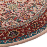 Yasmeen Hand Tufted Woollen And Viscose Round Rug