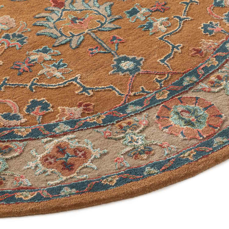 Parsa Hand Tufted Woollen And Viscose Round Rug