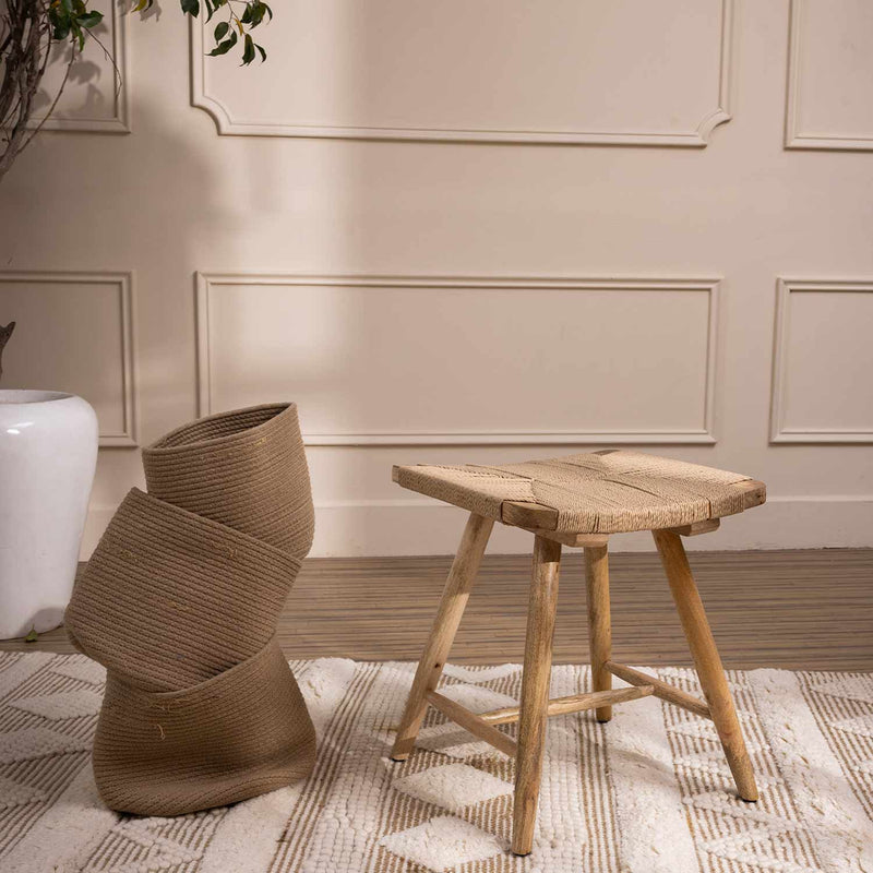 Dora Hand Woven Stool