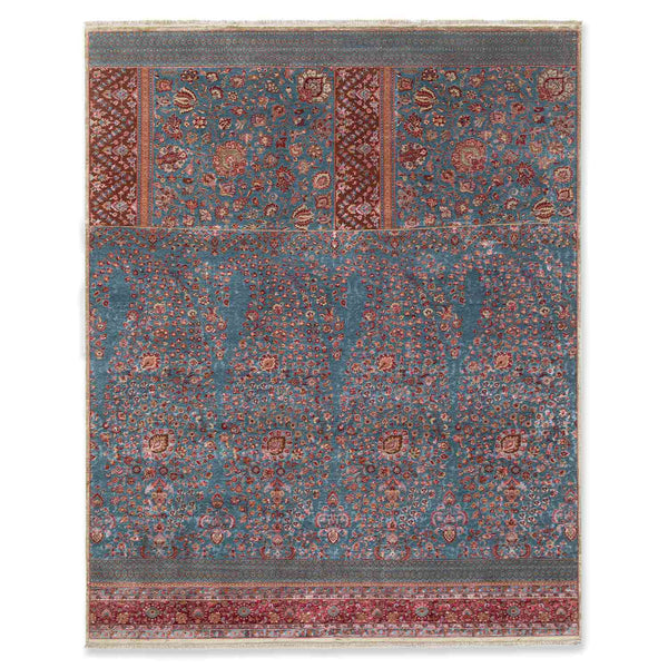 Vasylie Cosmos Hand Knotted Woollen And Silk Rug