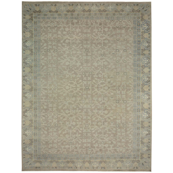 Carmel Hand Knotted Woollen and Viscose Rug