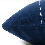 Indigo Kantha Rag Stitch Cushion Cover By Abhram and Thakore