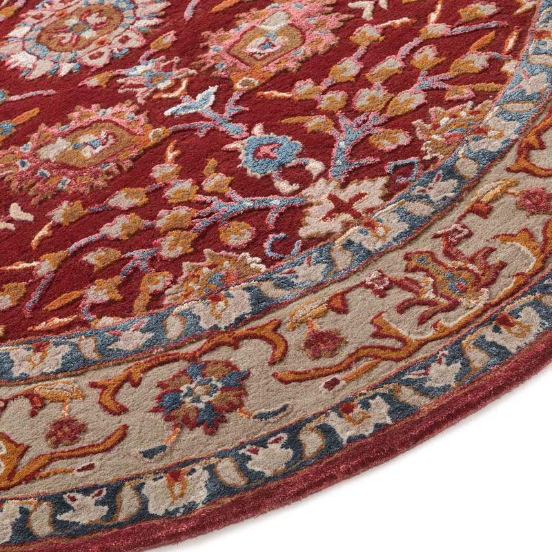 Mahin Hand Tufted Woollen And Viscose Round Rug