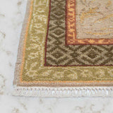 Aman Hand Knotted Woollen and Viscose Rug