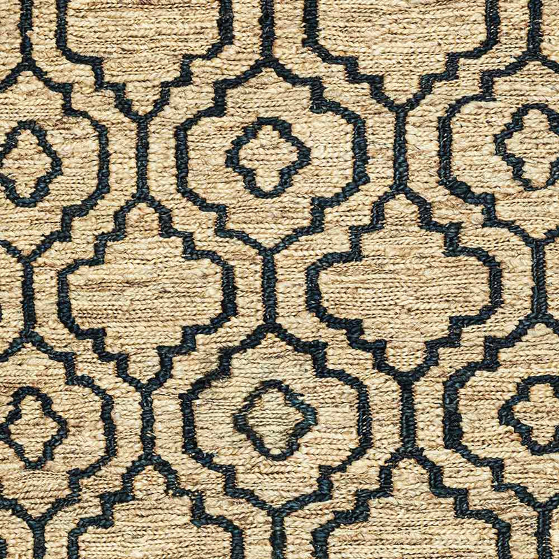 Blacken Hand Knotted Jute Rug